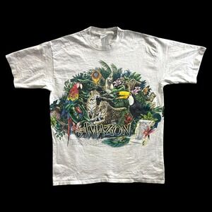 Cal Cru 90s Amazon Rainforest All Over Print Tee Unisex